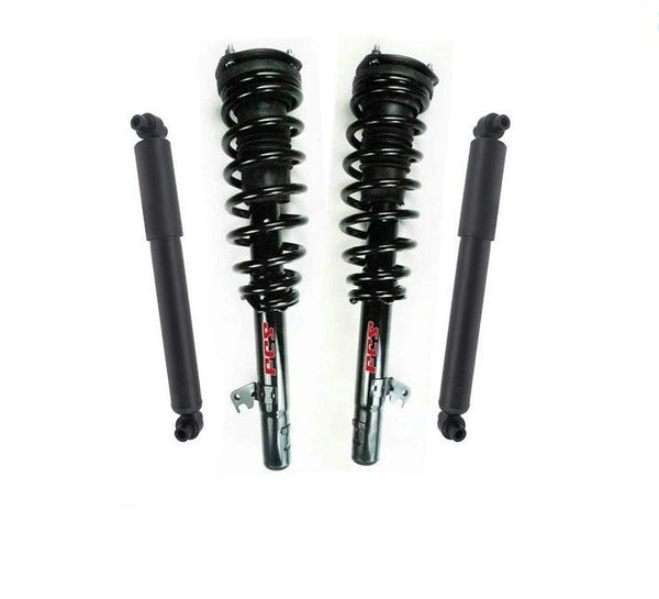 For 03-08 Mazda6 3.0L FWD With Automatic (2) F Coil Spring Strut Rear Shocks 4Pc
