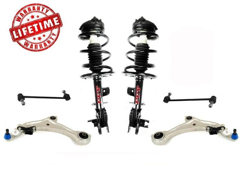 Front Coil Spring Struts Control Arms Sway Bar Links Fits 09-14 Murano 6Pc KIT