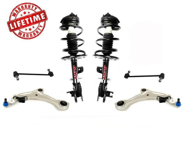 Front Coil Spring Struts Control Arms Sway Bar Links Fits 09-14 Murano 6Pc KIT