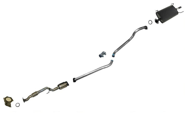 Front & Rear Catalytic Converter With Flex Pipe Exhaust System Sentra 1.8L 03-06