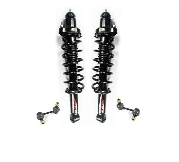 Fits For 07-10 Compass Patriot (2) REAR Coil Spring Struts Mounts Sway Bar 4Pc