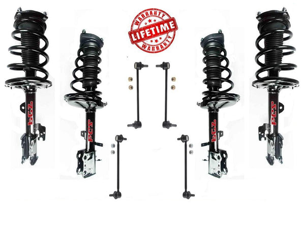 Front & Rear Complete Struts & Links For Toyota Venza 09-14 All Wheel Drive