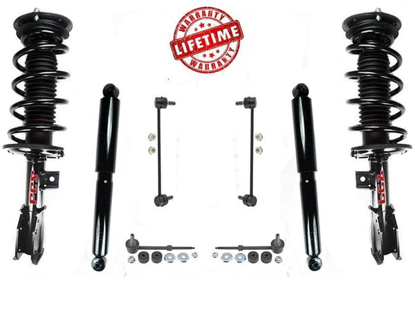 Fits 07-09 Equinox W/O Sport Suspension Front Sturts Rear Shocks & F/R Links