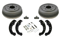 Rear Brake Drum Drums Shoes For 1992-1999 Chevy C1500 2 Wheel Drive Pick Up 6pc