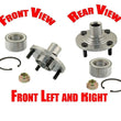 95-00 Contour Mystique 99-02 Cougar (2) Front Wheel Hub & Bearing New