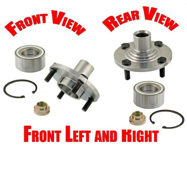 95-00 Contour Mystique 99-02 Cougar (2) Front Wheel Hub & Bearing New