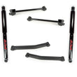 Fits 07-17 Wrangler Front Upper & Lower Control Arm Front Shocks Absorber