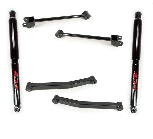 Fits 07-17 Wrangler Front Upper & Lower Control Arm Front Shocks Absorber