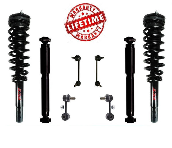 Fits 10-12 Fusion 10-11 Milan 3.0L Front Complete Struts Shocks & Sway Bar Links