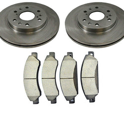 Front Brake Disc Rotors & Ceramic Pads For 2007-2008 GMC Yukon 3pc Kit