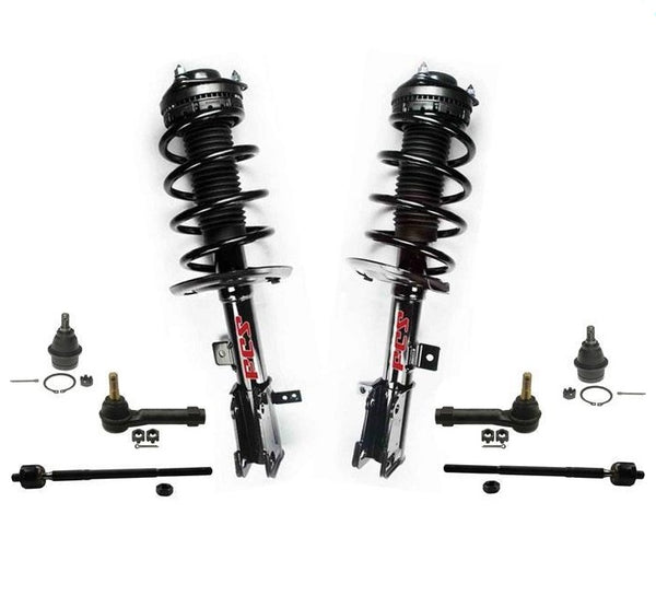 For 11-14 Chrysler 200 Convertible Front Coil Spring Strut Ball Joints Tie Rods