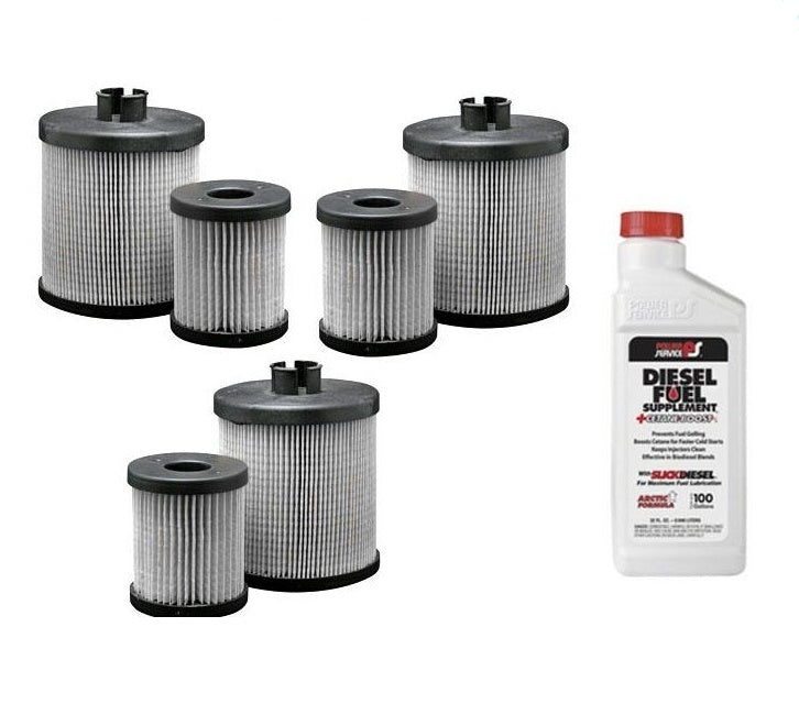 03-07 F250 Super-Duty 6.0L Diesel Water Separator Fuel Filter 3Pk With Additive
