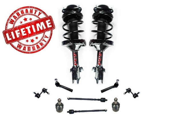 For 05-07 Impreza Sedan AWD 2.5L Front Coil Spring Strut Ball Joints Tie Rd 10P