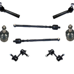 For 02-04 Impreza Sedan Lower Ball Joints Tie Rods Sway Bar Links 8pc Kit