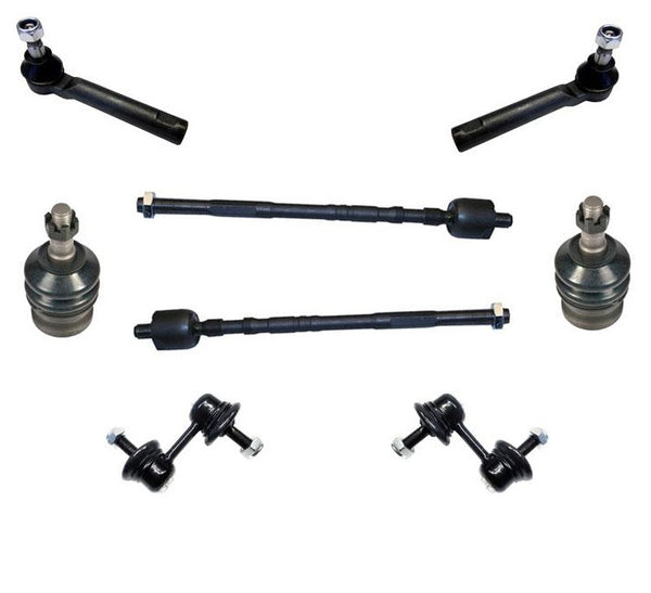 For 02-04 Impreza Sedan Lower Ball Joints Tie Rods Sway Bar Links 8pc Kit