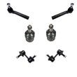 Fits for 03-13 Forester Lower Ball Joints Outer Tie Rods Sway Bar Links 6Pc Kit