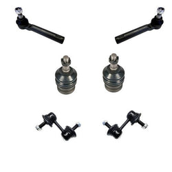 Fits for 03-13 Forester Lower Ball Joints Outer Tie Rods Sway Bar Links 6Pc Kit