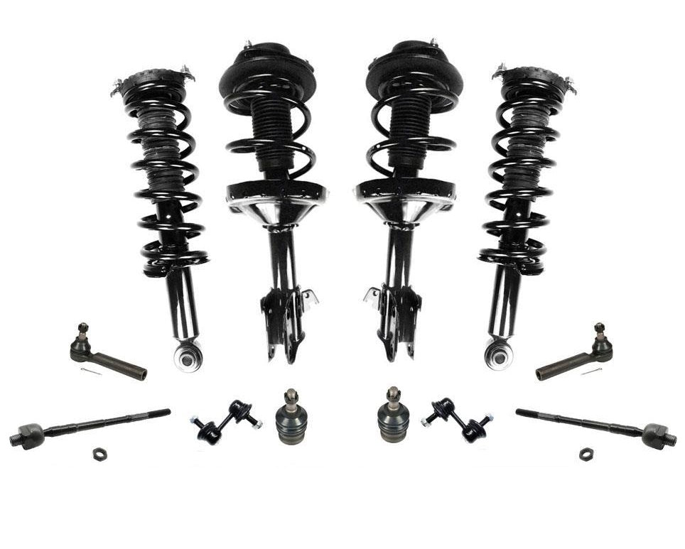 05-09 Legacy Sedan AWD 2.5L F R Spring Strut Mounts Tie Rods Sway Bar links 12pc