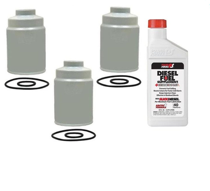 01-15 Chevrolet GMC 6.6 Duramax Diesel 3 Fuel Filters With Conditioner