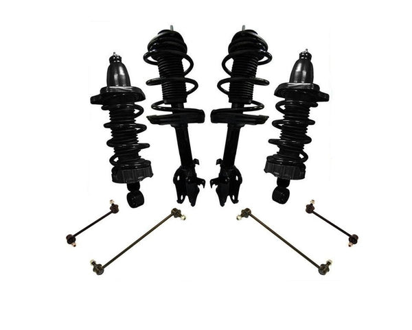 F & R Coil Spring Strut Struts Mount Mounts For 06-14 Ridgeline 4x4 Sway Br 8Pc