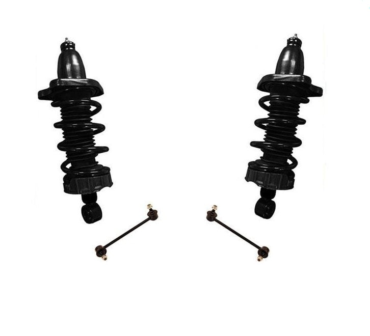 Soportes de puntales de resorte en espiral traseros para 06-14 Ridgeline 4x4 enlaces de barra estabilizadora trasera 4 piezas