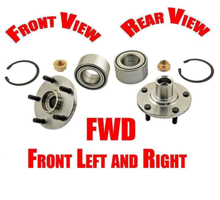 Front Axle Bearing Hub & Bearing Kit for RX300 99-03 Front Wheel Drive Only (2)