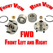 Front Axle Bearing Hub & Bearing Kit for RX300 99-03 Front Wheel Drive Only (2)