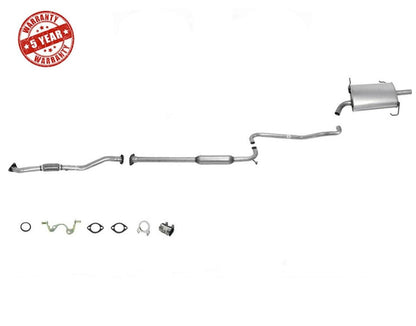 Exhaust System Front Pipe Resonator Muffler For 98-00 Altima FEDERAL EMISSIONS