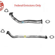 Front Pipes After Converters Fits Frontier 99-00 X-Terra 00 V6 Federal Emissions