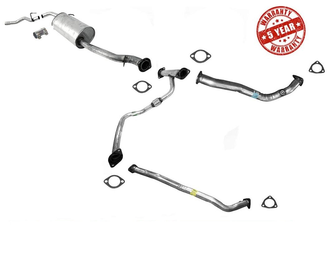 El sistema de escape se adapta a Nissan Frontier 3.3L V6 2000 solo con emisiones federales