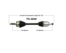 Eje CV Eje Delantero Lado del Conductor TO-8249 08-13 Scion XB 