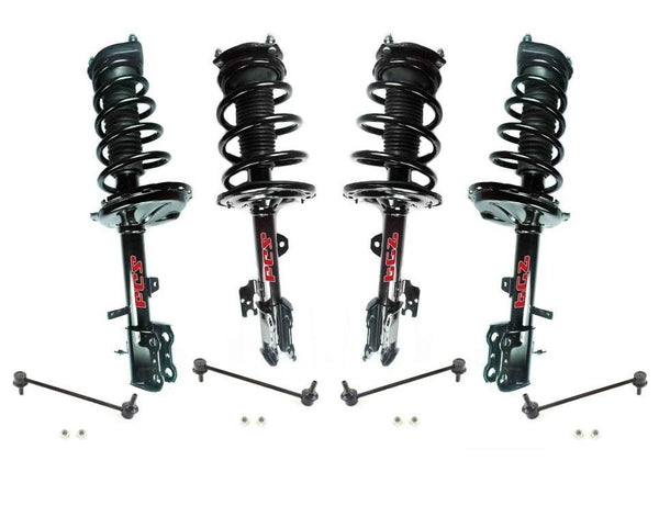 Barra estabilizadora de puntal de resorte helicoidal delantero y trasero, 8 piezas para Toyota Venza con tracción en todas las ruedas 13-14