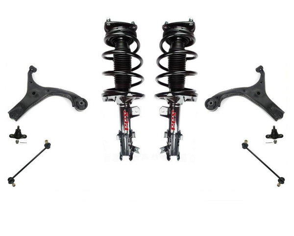 Brazos de control de puntal de resorte completos para 06-11 RIO ACCENT W Auto Trans kit de 8 piezas
