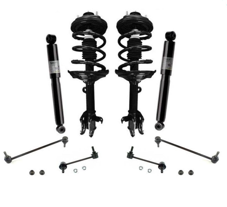 Conjunto de puntal delantero completo y barra estabilizadora de amortiguadores traseros para Acura MDX 2003-2005