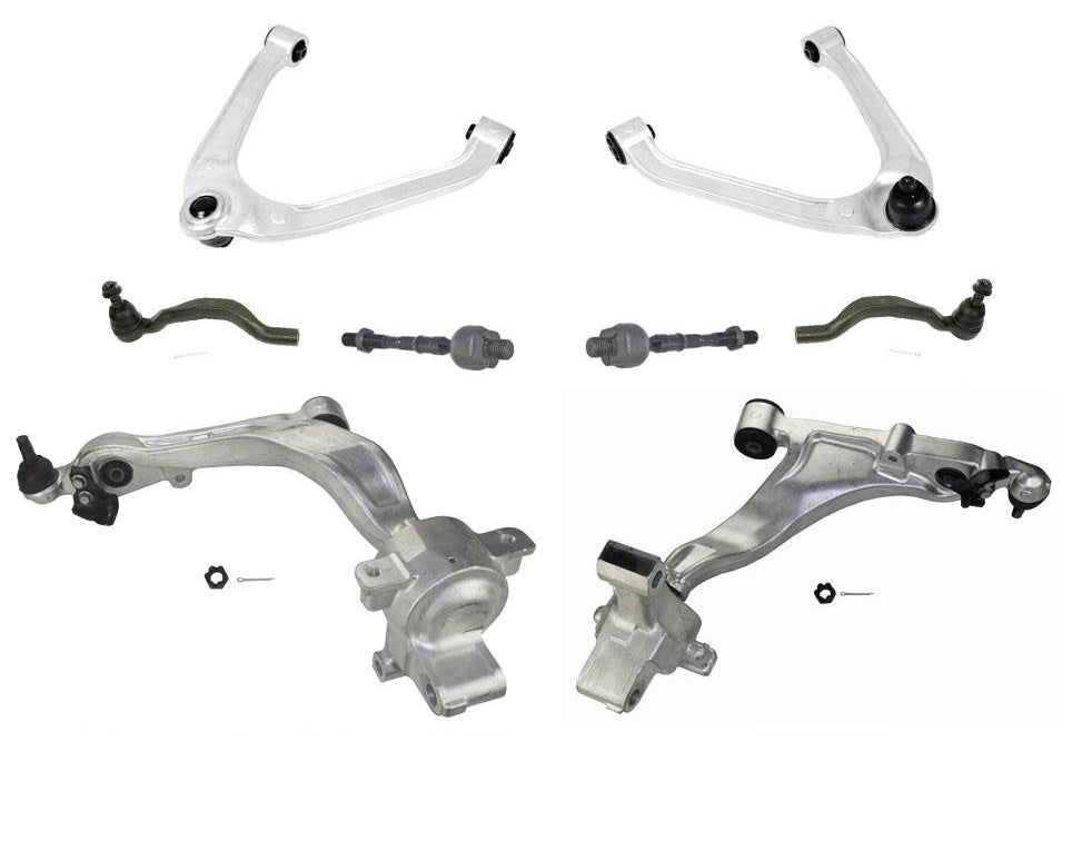 Front Upper & Lower Control Arm Ball Joint Tie Rods for Infiniti 09-12 FX35 FX50