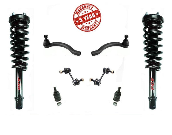 Puntales delanteros completos, rótulas, tirantes y enlaces exteriores para Acura TL 04-08