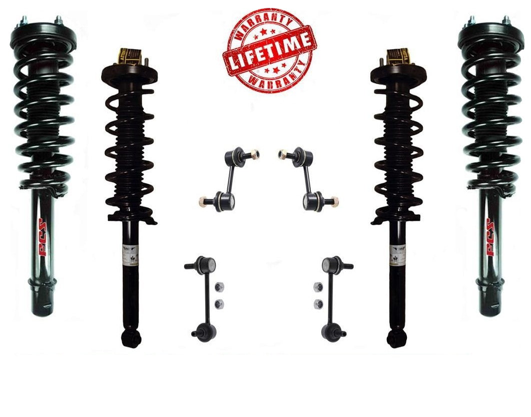 Conjunto completo de puntal delantero y trasero y enlaces de barra estabilizadora para Acura TL 3.2L 04-08
