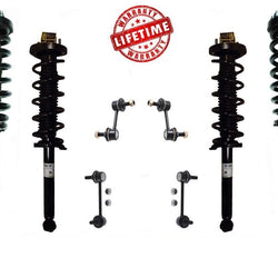 Front & Rear Complete Strut Assembly & Sway Bar Links For Acura TL 3.2L 04-08