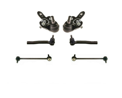 For 09-16 Venza 10-16 RX350 Lower Ball Joints Tie Rods Sway Bar Links 6pc