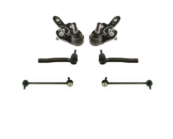 For 09-16 Venza 10-16 RX350 Lower Ball Joints Tie Rods Sway Bar Links 6pc