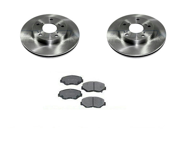 Fits 2013-2015 Acura ILX Hybrid Front Brake Rotors & Ceramic Brake Pads