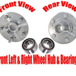 Front Wheel Hub Bearing Kit 63088K for Honda Pilot 2003-2004 Odyssey 1999-2004
