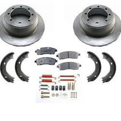 Rears Brake Rotors & Pads for Ford F350 Super Duty With DUAL REAR WHEELS 99-04