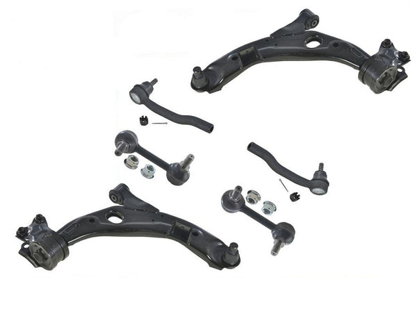 Control Arms W/ Ball joints Outer Tie Rods & Sway Bar Links Fits CX-9 07-14