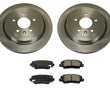 Fits For 13-16 Cadillac ATS Standard JE5 Brakes Rear Disc Rotors & Ceramic Pads