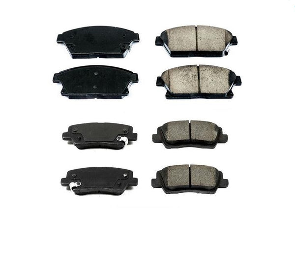 Fits For 13-16 Cadillac ATS 300MM Standard JE5 Brakes Front & Rear Ceramic Pads