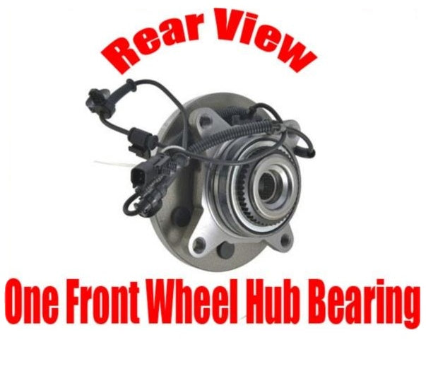 (1) 100% New Wheel Bearing and Hub Assembly for 11-14 Ford SVT Raptor 4x4 FRONT