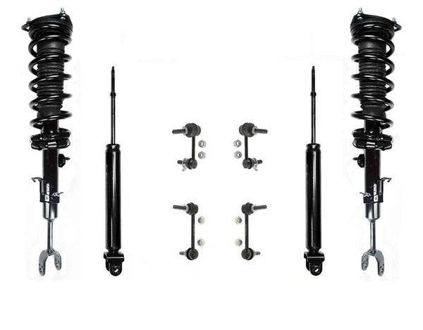 Conjunto de puntal delantero, amortiguadores traseros y enlaces de barra estabilizadora para Nissan 350Z 06-09