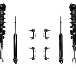 Conjunto de puntal delantero, amortiguadores traseros y enlaces de barra estabilizadora para Nissan 350Z 03-05