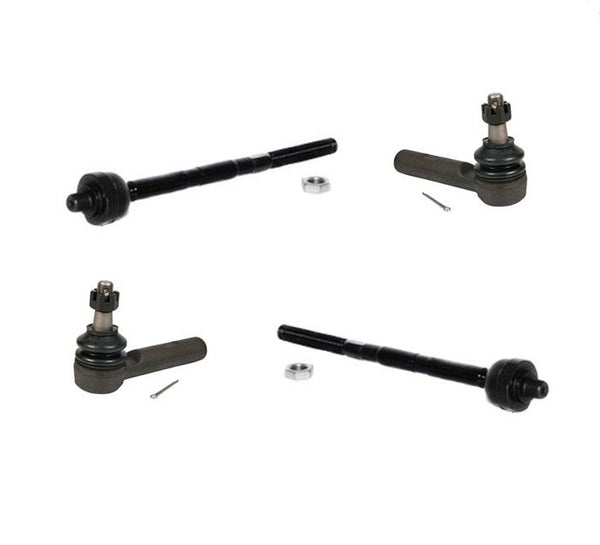 Inner & Outer Tie Rods 4Pc Kit Fits For 06-07 Jeep Commander